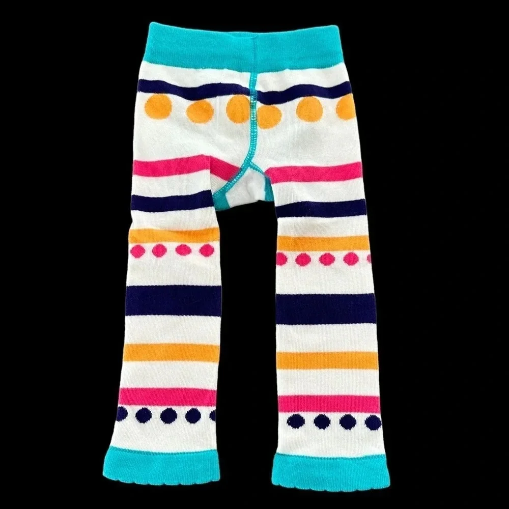 Izzy & Owie baby girls 12-24 months Llama Striped footless tights Polka Dot Pink